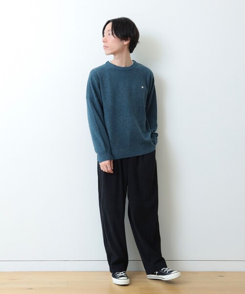 コーヒー刺繍 クルーネック ニット（ニット/セーター）｜BEAMS HEART（ビームスハート）