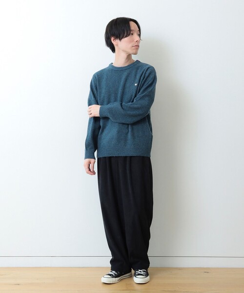 コーヒー刺繍 クルーネック ニット（ニット/セーター）｜BEAMS HEART（ビームスハート）