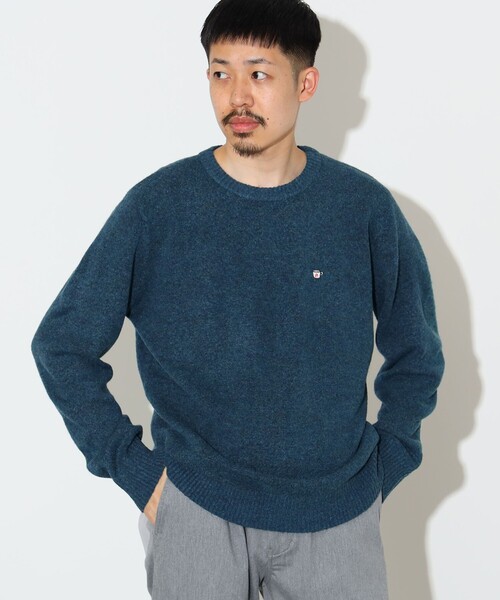 コーヒー刺繍 クルーネック ニット（ニット/セーター）｜BEAMS HEART（ビームスハート）