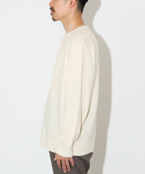 コーヒー刺繍 クルーネック ニット（ニット/セーター）｜BEAMS HEART（ビームスハート）