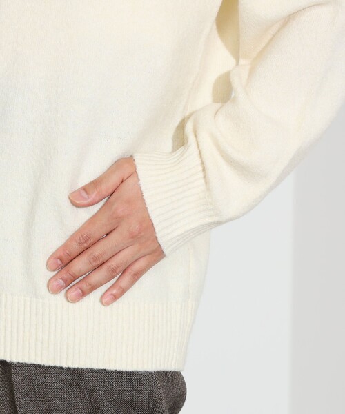 コーヒー刺繍 クルーネック ニット（ニット/セーター）｜BEAMS HEART（ビームスハート）