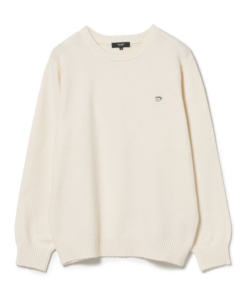 コーヒー刺繍 クルーネック ニット（ニット/セーター）｜BEAMS HEART（ビームスハート）