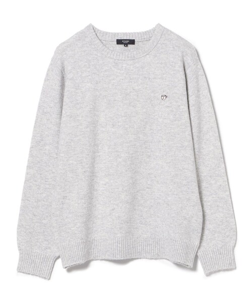 コーヒー刺繍 クルーネック ニット（ニット/セーター）｜BEAMS HEART（ビームスハート）