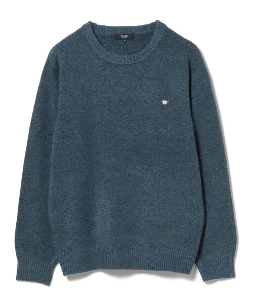 コーヒー刺繍 クルーネック ニット（ニット/セーター）｜BEAMS HEART（ビームスハート）