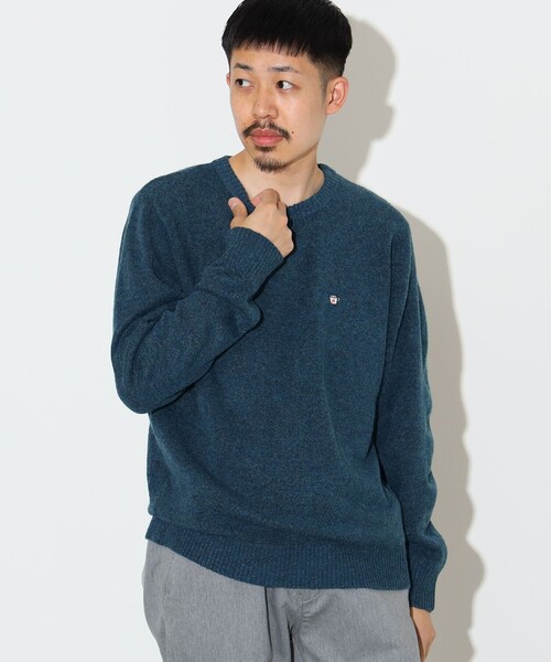 コーヒー刺繍 クルーネック ニット（ニット/セーター）｜BEAMS HEART（ビームスハート）