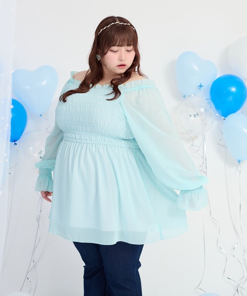 FENDI】 ブルーアイリスミンク 希少 ブラウス ミンク シルクシフォン