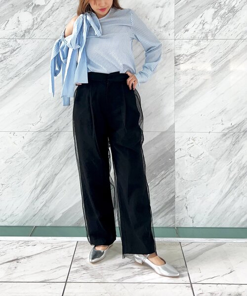 ESPERANZA（エスペランサ）の「ストラップフラットパンプス（パンプス・レディース・ブラック/アイボリー/シルバー・24.0cm/22.5cm/23.0cm/23.5cm/24.5cm）」の14枚目の写真