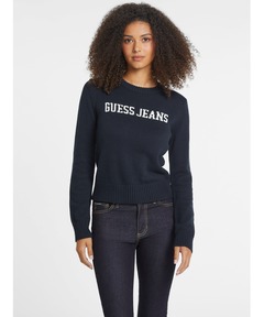 GUESS JEANS Long Sleeves Ribbed Hoodie Zip Cardi パーカー | GUESS