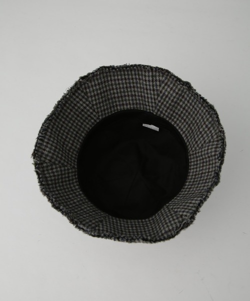 NANO universe（ナノユニバース）の「ガンクラブチェックチューリップハット（ハット・レディース・グレー/ブラウン・FREE）」の6枚目の写真