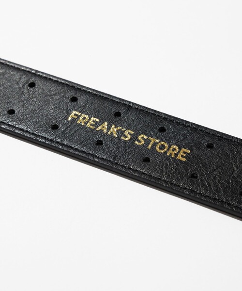 FREAK'S STORE（フリークスストア）の「フェイクレザー ムラ加工 ダブルピンベルト（ベルト・メンズ・ブラック/ブラウン・ﾌﾘ-）」の9枚目の写真