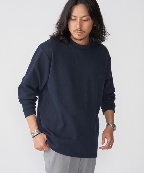 新品未使用　ラッキーインラブ　長袖トップス セール】【WEB限定】SHIPS:〈抗菌・防臭〉ワンポイント ロゴ