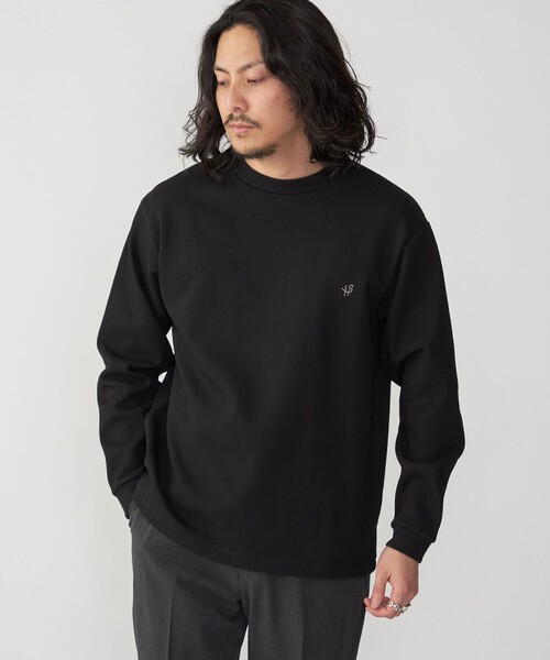 SHIPS(シップス)の「【WEB限定】SHIPS:〈抗菌・防臭〉ワンポイント ロゴ バーズアイ クルーネック 長袖 Tシャツ(Tシャツ/カットソー・メンズ・ブラック/ホワイト/ライトグレー/ダークグレー/ネイビー・SMALL/MEDIUM/LARGE/X-LARGE)」の13枚目の写真