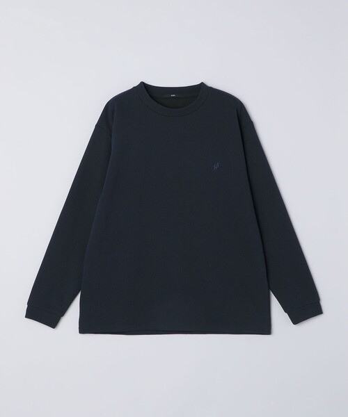 SHIPS（シップス）の「【WEB限定】SHIPS:〈抗菌・防臭〉ワンポイント ロゴ バーズアイ クルーネック 長袖 Tシャツ（Tシャツ/カットソー・メンズ・ブラック/ホワイト/ライトグレー/ダークグレー/ネイビー・SMALL/MEDIUM/LARGE/X-LARGE）」の12枚目の写真