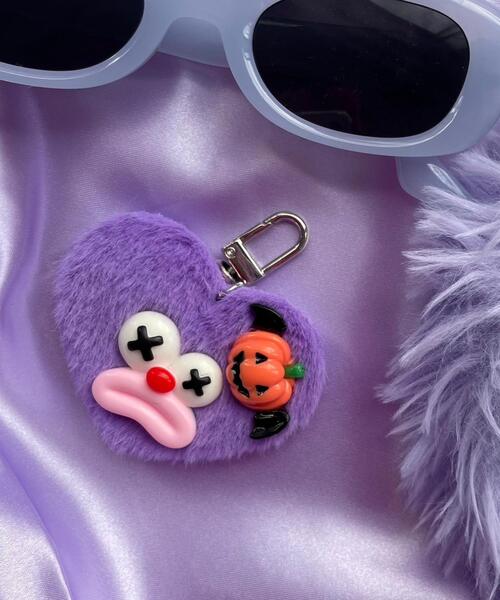 セール】WEGO/ミニハートピエロモンスターぬいぐるみキーホルダー