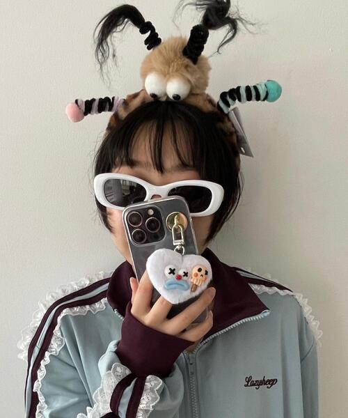 WEGO(ウィゴー)の「WEGO/ミニハートピエロモンスターぬいぐるみキーホルダー(キーホルダー・レディース・ピンク/ホワイト/グリーン系その他/オレンジ/パープル/ブラック・FREE)」の13枚目の写真