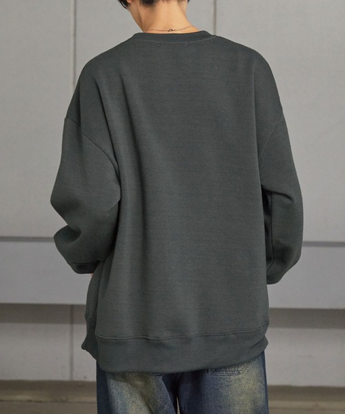 ヴィンテージライクグラフィックオーバーサイズクルーネックスウェット