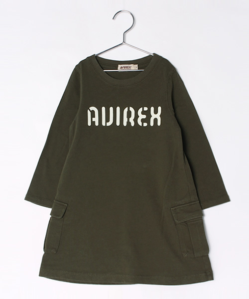 AVIREX（アヴィレックス）の「avirex/アヴィレックス/　Kids CARGO ONE PIECE（ワンピース・キッズ・ブラック/オリーブ/バーガンディー・LARGE/SMALL/MEDIUM）」の3枚目の写真