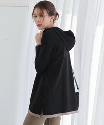 フード付き」に該当するニット/セーター（ブラック/黒色系