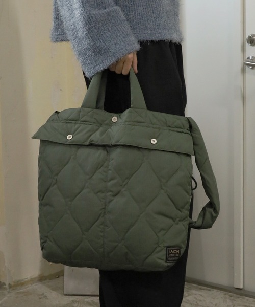 TAION（タイオン）の「TAION/タイオン MILITARY DOWN HELMET SHOULDER BAG ヘルメットバッグ（ショルダーバッグ・メンズ・ダークネイビー/ブラック/オリーブ/ダークカーキ/ダークオリーブ・ONE SIZE）」の3枚目の写真