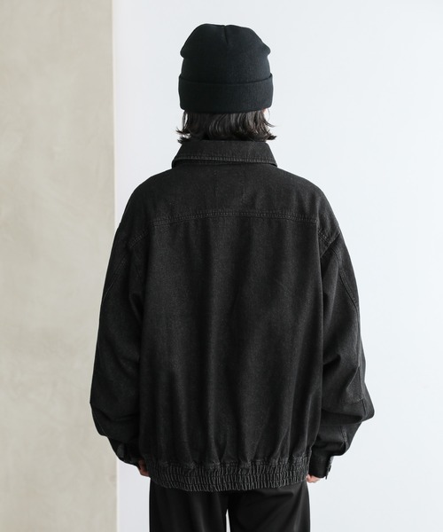 【セール】U.S. POLO ASSN.別注 ビッグシルエットショートブルゾン デニム/PU合皮（ブルゾン）｜U.S. POLO ASSN.（ユーエスポロアッスン）