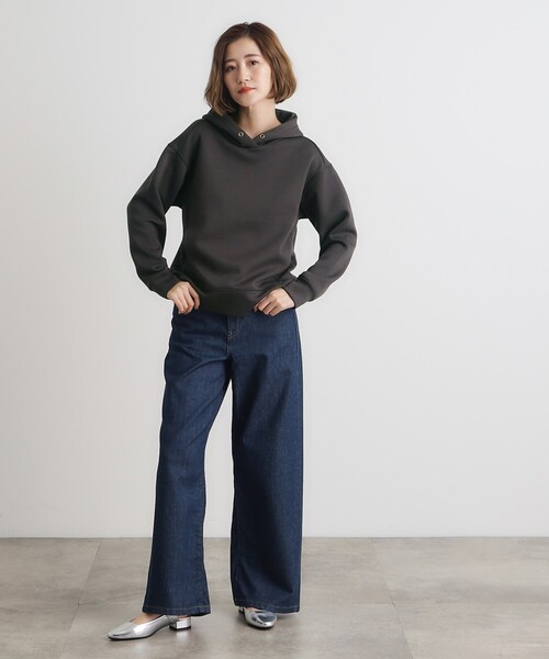 grove（グローブ）の「◆TRダンボールフードパーカー（パーカー・レディース・ブラウン系その他/スミクロ/ナチュラル・02/01/05/04/03）」の16枚目の写真