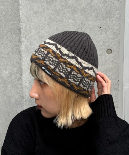 Columbia（コロンビア）の「コロンビアヒートビーニー（ハット・レディース・チャコールグレー/アイボリー・ONE SIZE）」の11枚目の写真