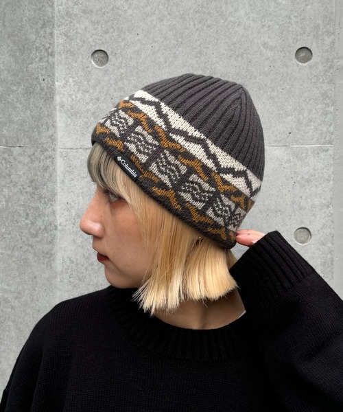 Columbia（コロンビア）の「コロンビアヒートビーニー（ハット・レディース・チャコールグレー/アイボリー・ONE SIZE）」の2枚目の写真