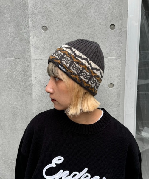 Columbia（コロンビア）の「コロンビアヒートビーニー（ハット・レディース・チャコールグレー/アイボリー・ONE SIZE）」の3枚目の写真