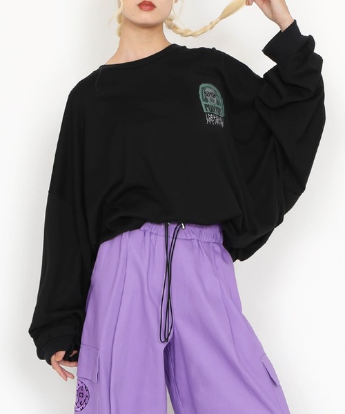 PUNYUS（プニュズ）の「Last decadeビッグロンＴ（Tシャツ/カットソー・レディース・ベージュ/ホワイト/ブラック・2/3/4）」の4枚目の写真