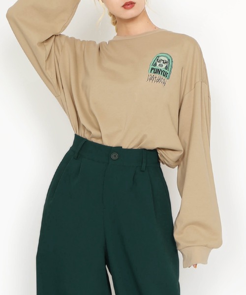 PUNYUS（プニュズ）の「Last decadeビッグロンＴ（Tシャツ/カットソー・レディース・ベージュ/ホワイト/ブラック・2/3/4）」の9枚目の写真