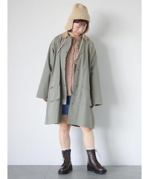 ehka sopo（エヘカソポ）の「コーデュロイ襟コート（その他アウター・レディース・ベージュ/カーキ/オリーブ・F）」の11枚目の写真