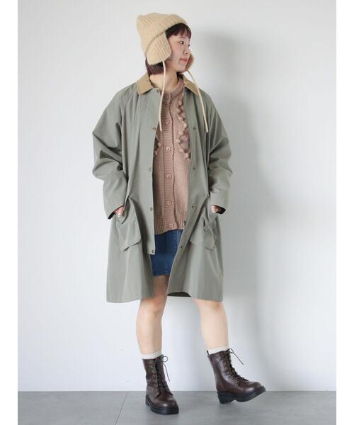 ehka sopo（エヘカソポ）の「コーデュロイ襟コート（その他アウター・レディース・ベージュ/カーキ/オリーブ・F）」の12枚目の写真