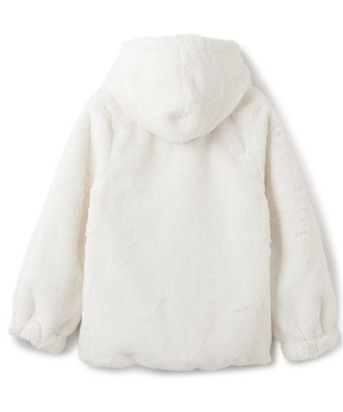 ケイトスペード 140cm フェイクファー リバーシブル ブルゾン 中綿入り トドラー フェイクファーリバーシブルパーカ