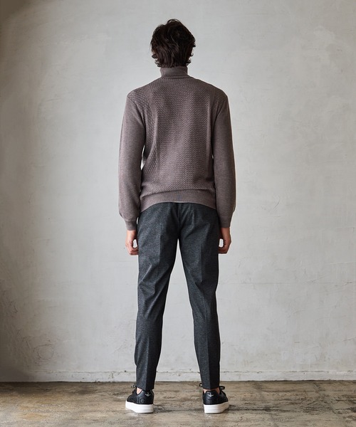 RATTLE TRAP（ラトルトラップ）の「ハイゲージ(12GG)タートルネックニット（ニット/セーター・メンズ・ブラック/ホワイト/ベージュ系その他・M/L/LL）」の6枚目の写真