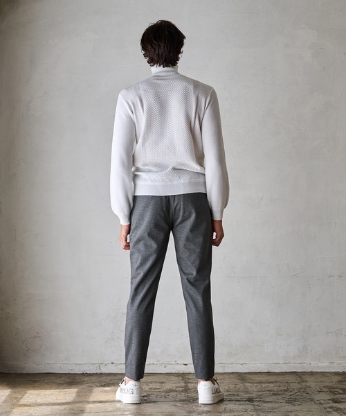 RATTLE TRAP（ラトルトラップ）の「ハイゲージ(12GG)タートルネックニット（ニット/セーター・メンズ・ブラック/ホワイト/ベージュ系その他・M/L/LL）」の12枚目の写真