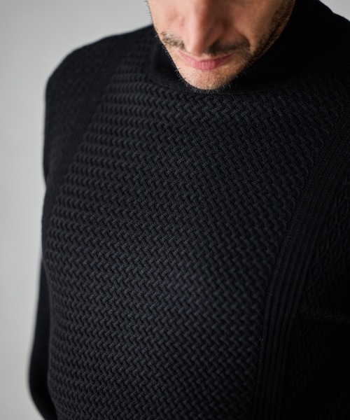 RATTLE TRAP（ラトルトラップ）の「ハイゲージ(12GG)タートルネックニット（ニット/セーター・メンズ・ブラック/ホワイト/ベージュ系その他・M/L/LL）」の20枚目の写真