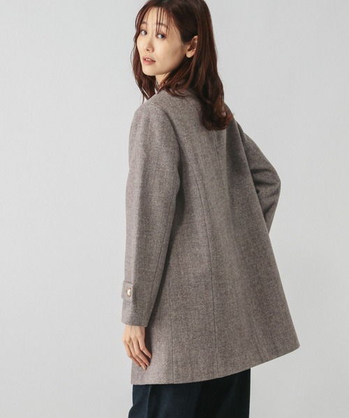 GLOBAL WORK（グローバルワーク）の「軽やかストレッチクルーコート