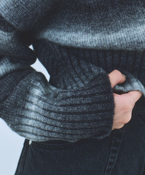 UNITED TOKYO(ユナイテッドトウキョウ)の「【残りわずか!】アルパカニットショートカーディガン|軽量/保温(ニット/セーター・レディース・ブラック/グレイッシュベージュ・FREE)」の10枚目の写真