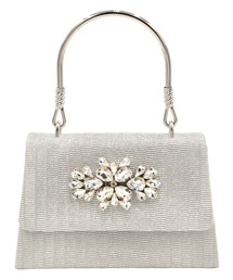 Retica（レティカ）の「結婚式バッグ キラキラ フラワーカットビジュー 2way ラメ ミニ ハンドバッグ パーティー （ハンドバッグ）」