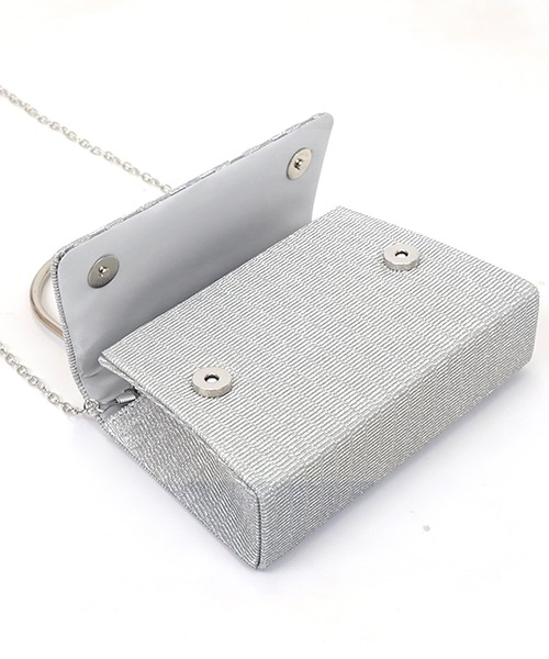 Retica(レティカ)の「結婚式バッグ キラキラ フラワーカットビジュー 2way ラメ ミニ ハンドバッグ パーティー (ハンドバッグ・レディース・ブラック/ゴールド/シルバー・FREE)」の8枚目の写真