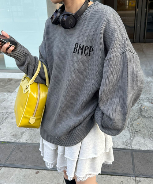 CIAOPANIC(チャオパニック)の「【BNCP】モンスターロゴジャガードニット(ニット/セーター・レディース・チャコールグレー/オフホワイト/ネイビー・FREE)」の16枚目の写真