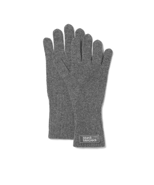 セール】WOOL GLOVE SQUARE LOGO（手袋）｜Mardi Mercredi（マルディ