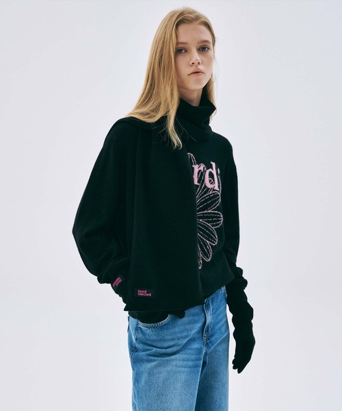 WOOL GLOVE SQUARE LOGO（手袋）｜Mardi Mercredi（マルディメクルディ