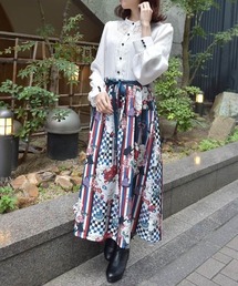 axes femme | 菊柄ワンピース(ワンピース)