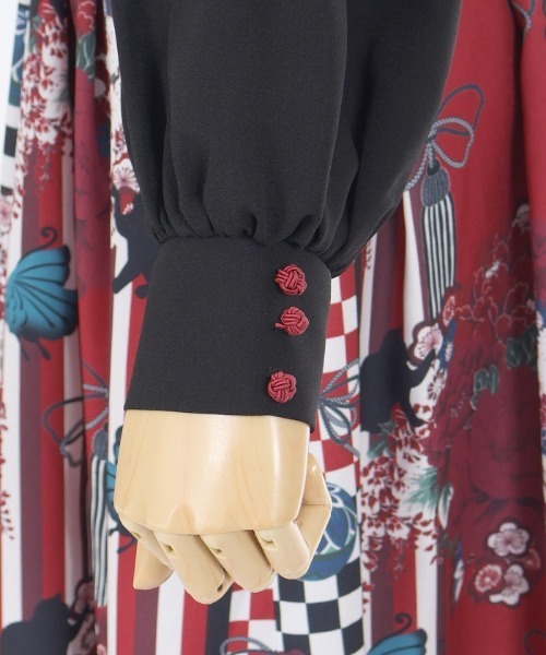 axes femme（アクシーズファム）の「菊柄ワンピース（ワンピース