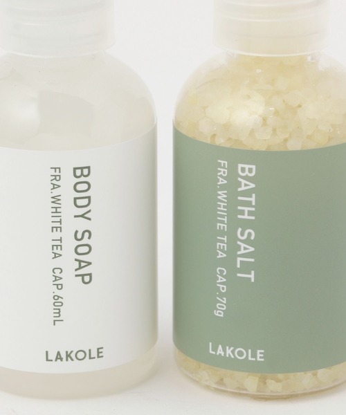 LAKOLE（ラコレ）の「バスソルト&バスソープセット[ホワイトティー] / 156568（ボディケアキット/ギフトセット・レディース・スモークピンク・0）」の5枚目の写真