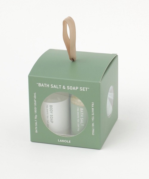 LAKOLE（ラコレ）の「バスソルト&バスソープセット[ホワイトティー] / 156568（ボディケアキット/ギフトセット・レディース・スモークピンク・0）」の9枚目の写真