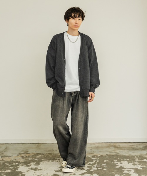 improves（インプローブス）の「裏起毛 コットンタッチ カーディガン（カーディガン/ボレロ・メンズ・ブラック/チャコール/グレイッシュベージュ/オートミール・MEDIUM/LARGE/X-LARGE）」の13枚目の写真