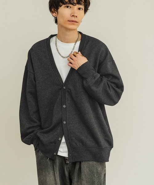 improves（インプローブス）の「裏起毛 コットンタッチ カーディガン（カーディガン/ボレロ・メンズ・ブラック/チャコール/グレイッシュベージュ/オートミール・MEDIUM/LARGE/X-LARGE）」の14枚目の写真