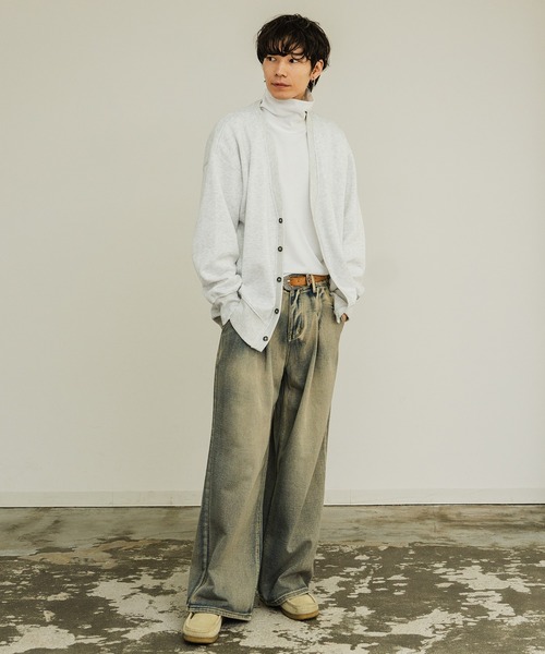 improves（インプローブス）の「裏起毛 コットンタッチ カーディガン（カーディガン/ボレロ・メンズ・ブラック/チャコール/グレイッシュベージュ/オートミール・MEDIUM/LARGE/X-LARGE）」の20枚目の写真